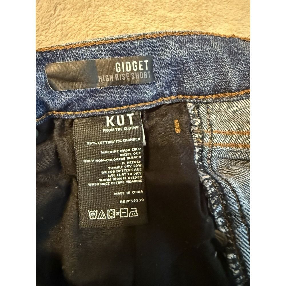 Kut from the Kloth Blue High Waist Women Shorts - Picture 11 of 12